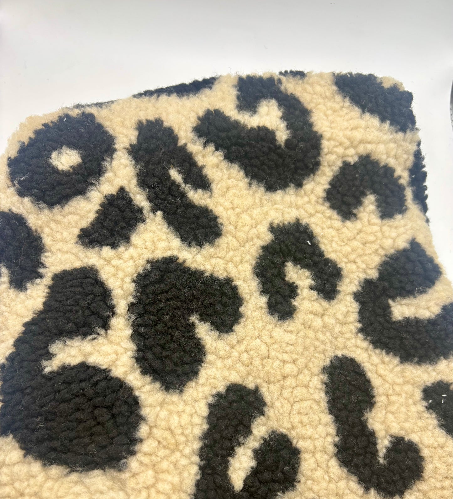 Black leopard Teddy Fleece