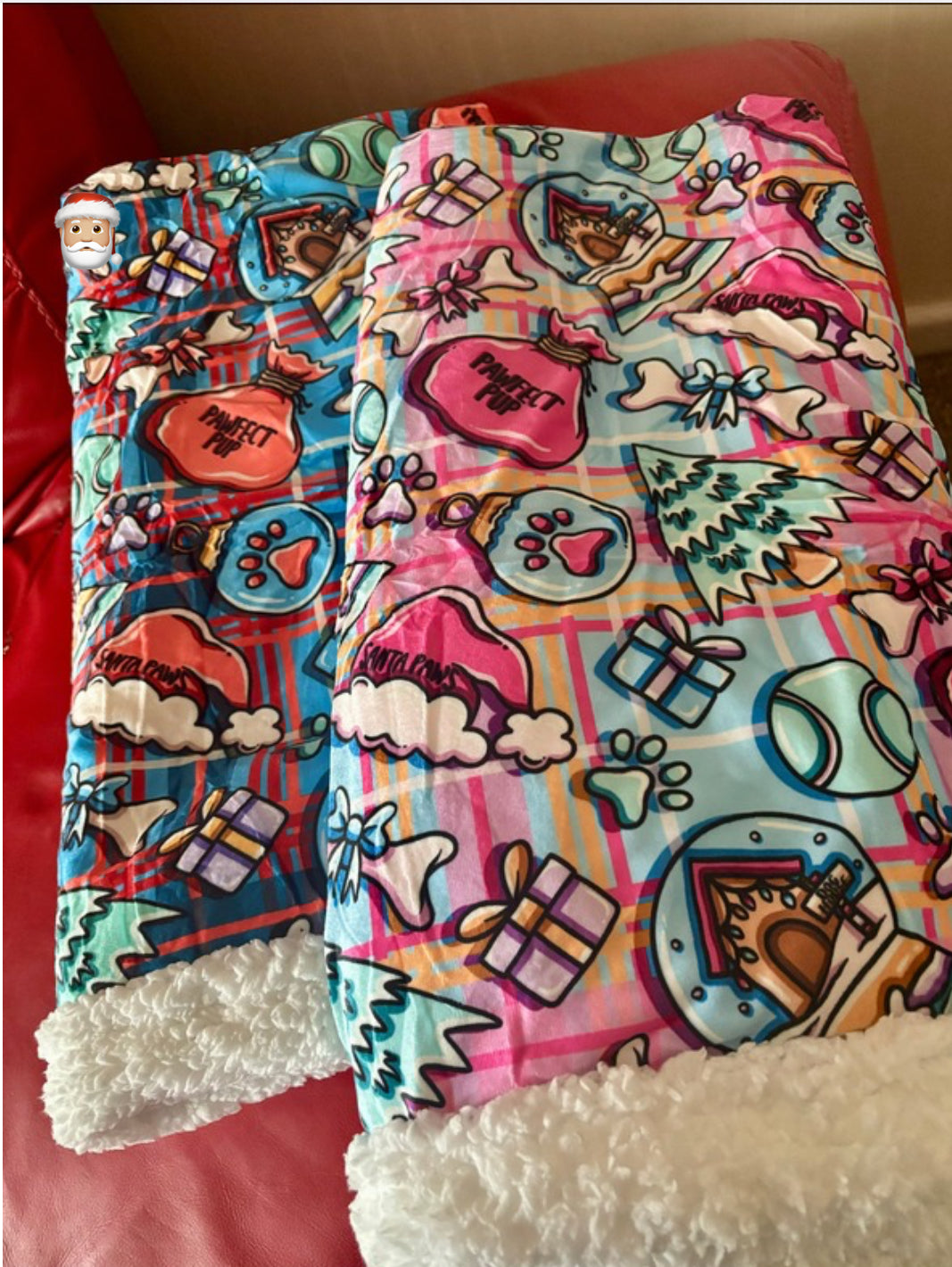 Pup Christmas Blankets